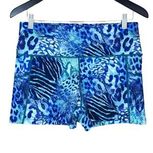 Constantly Varied Gear Shorts Side Pockets Wild Thing Blue Leopard Size Large
